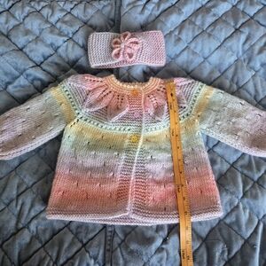 Pastel Knit Kids Matching Set Hand Made